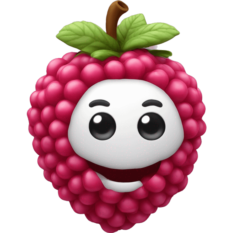 3D Rasberry emoji