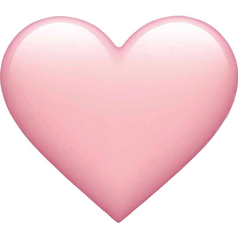 A light pink Heart  emoji