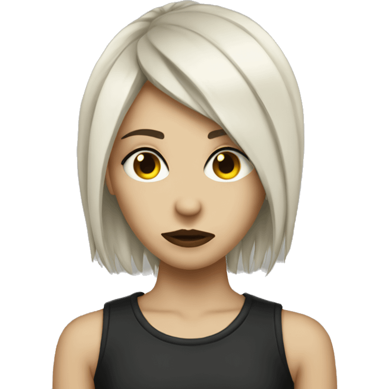 A emo girl emoji