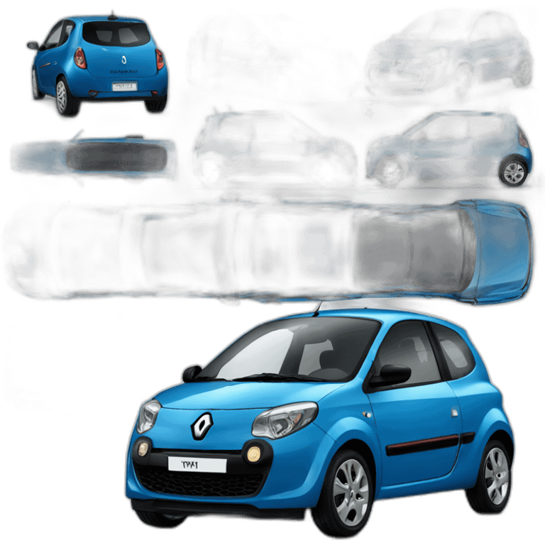 Renault Twingo 2013 blue emoji