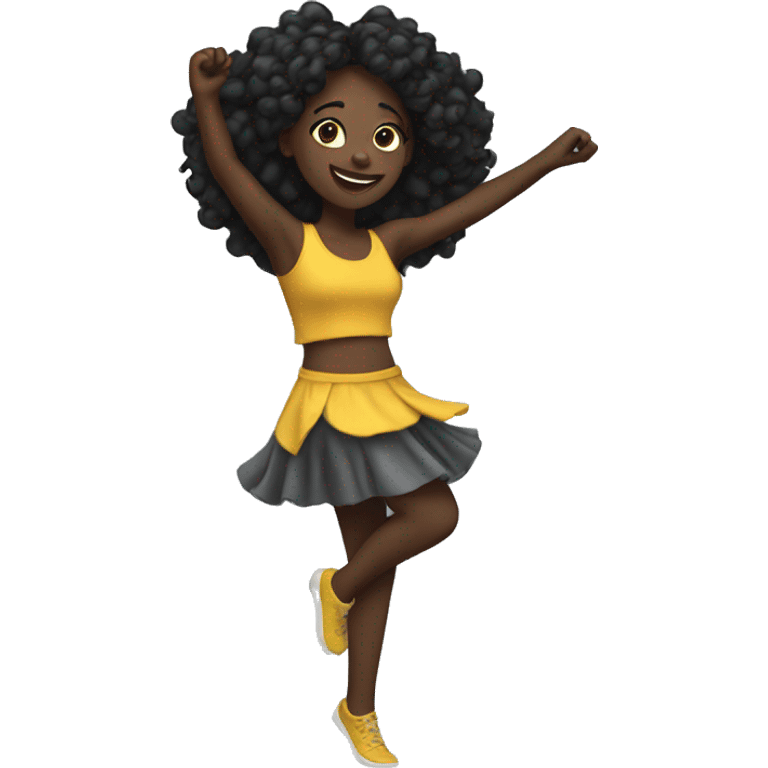 Black girl dancing  emoji