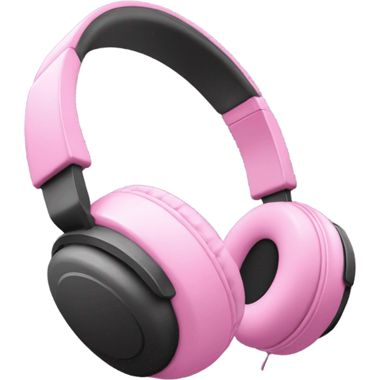 Pink headphones  emoji