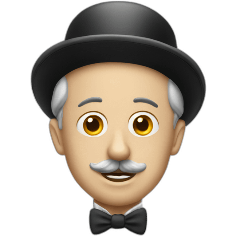 Charlie chaplin without hat emoji