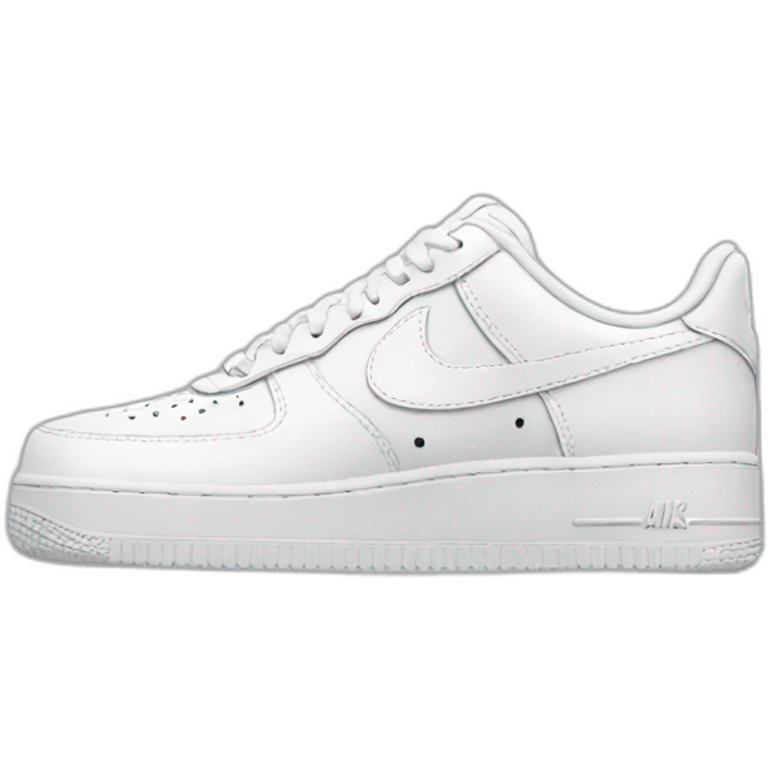 Nike white air force emoji