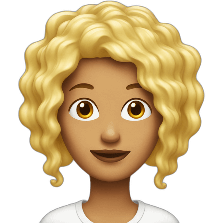 Woman with in dripping mayonnaise in hair emoji