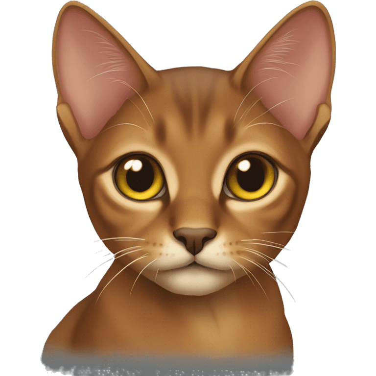 Abyssinian cat emoji