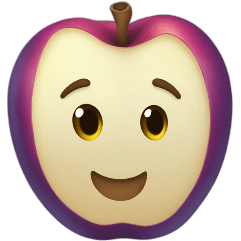 Pomme bleu emoji