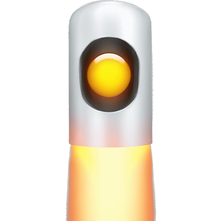 tube with laser light coming straight out of it emoji