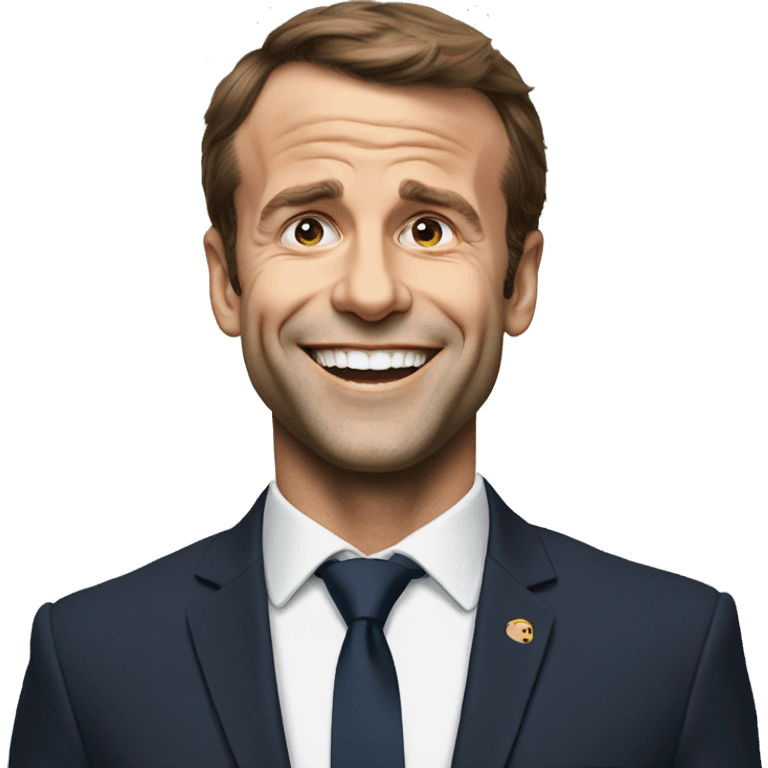 Macron laught emoji