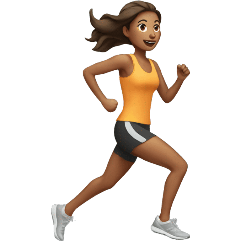 woman running  emoji