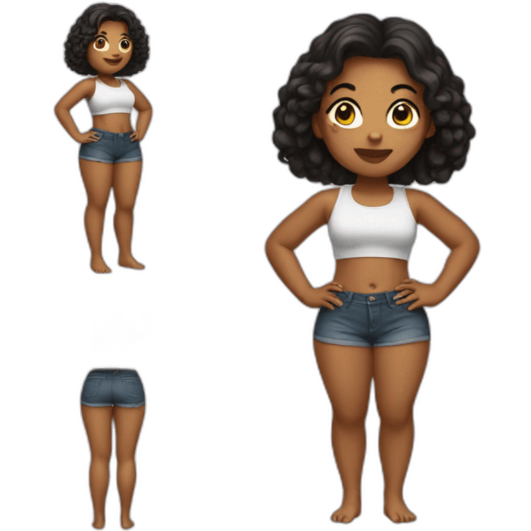 girl with big thighs emoji