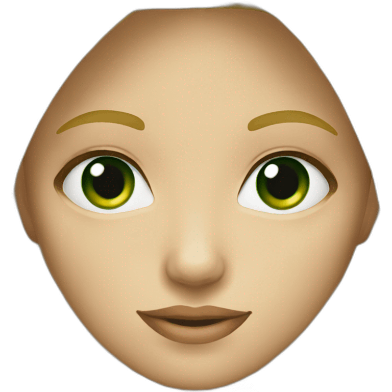 Fille blonde yeux vert emoji