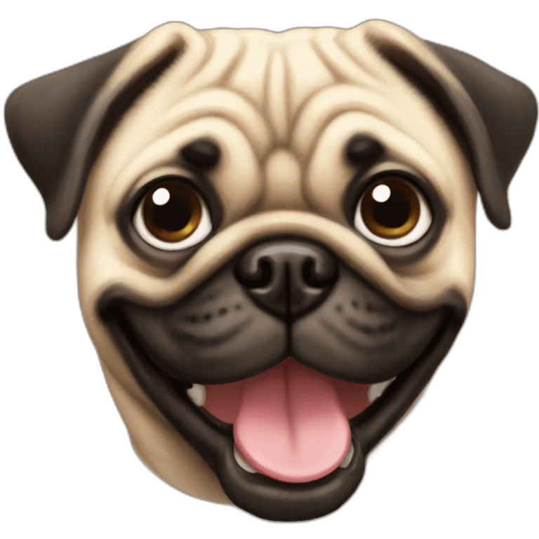 smiling pug emoji