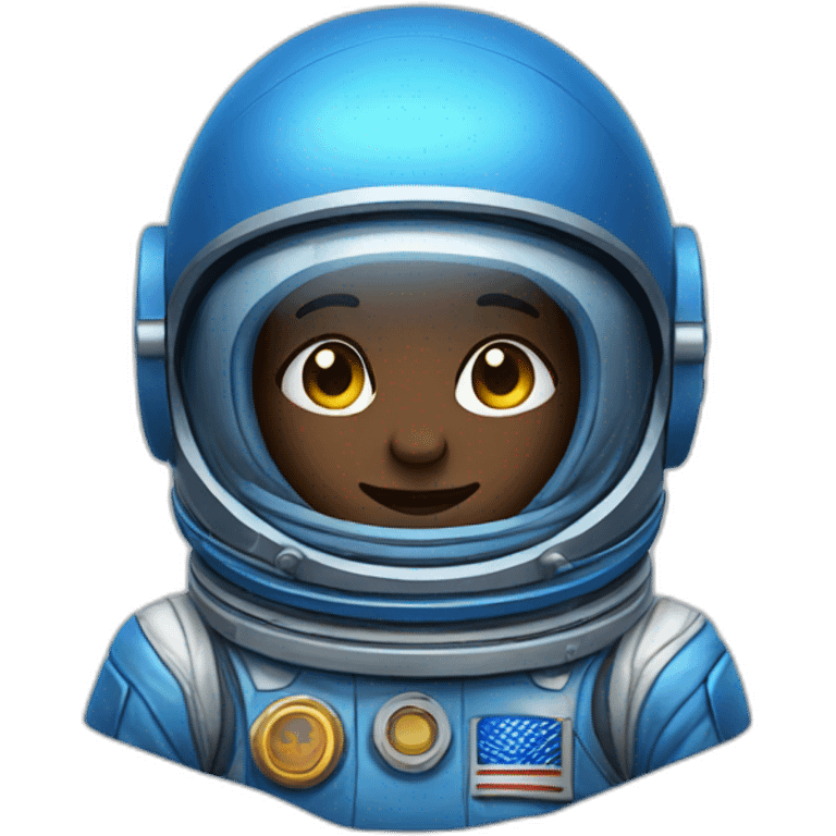 blue astronaut emoji