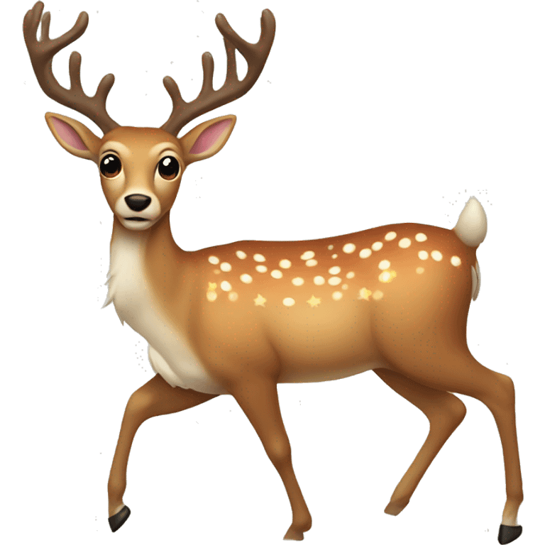 santa deer emoji