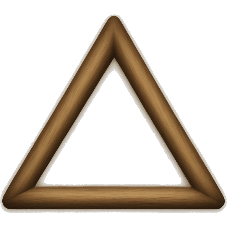 simple wooden triangle emoji