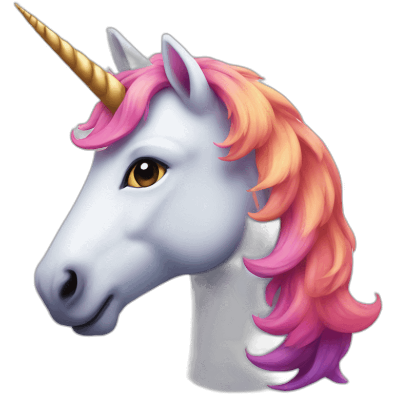 Colourful unicorn  emoji