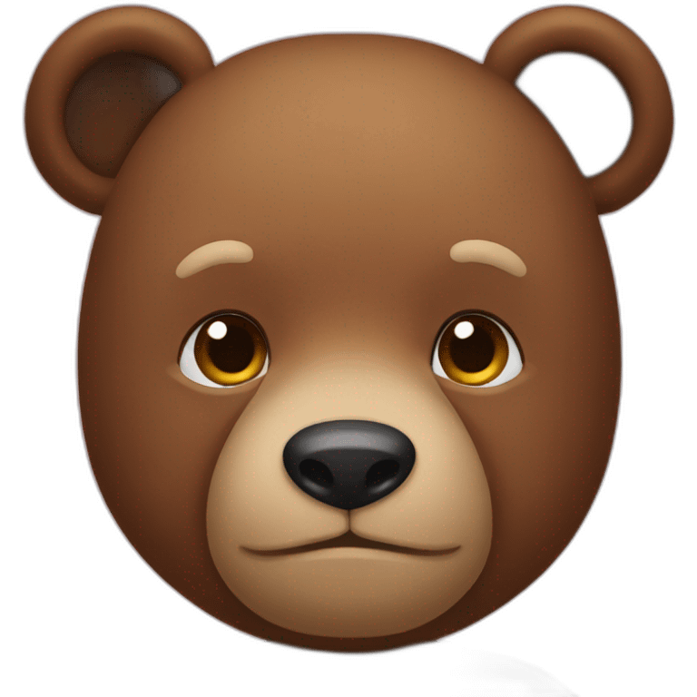 half bear body half man body emoji