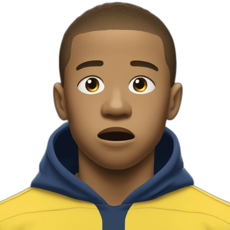 Mbappe scared emoji