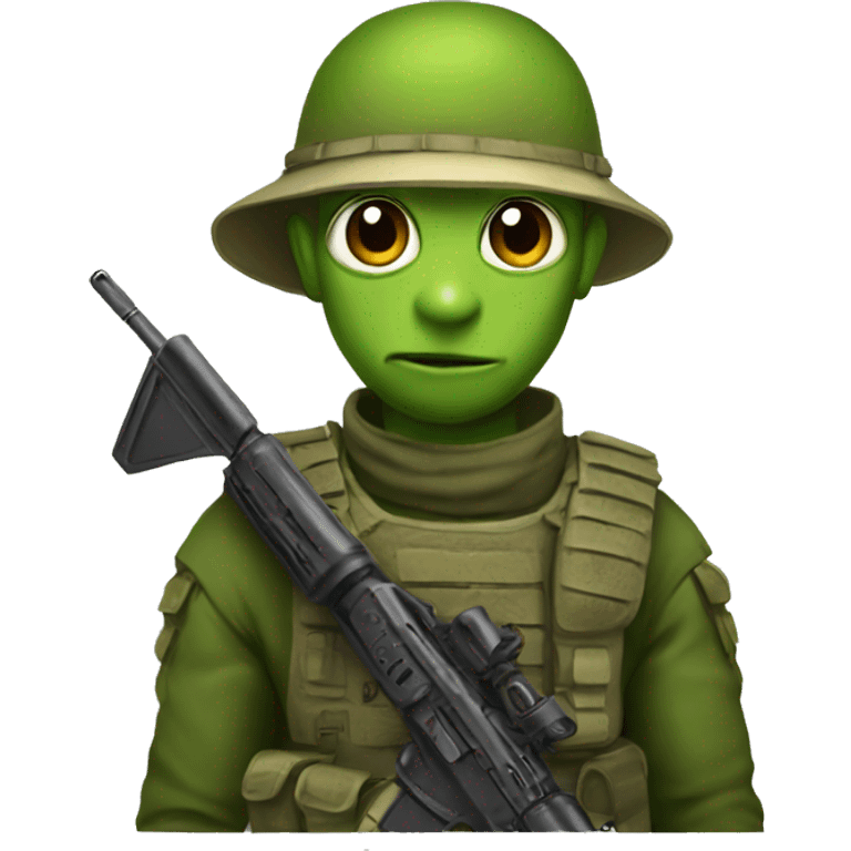 Gecko soldier emoji