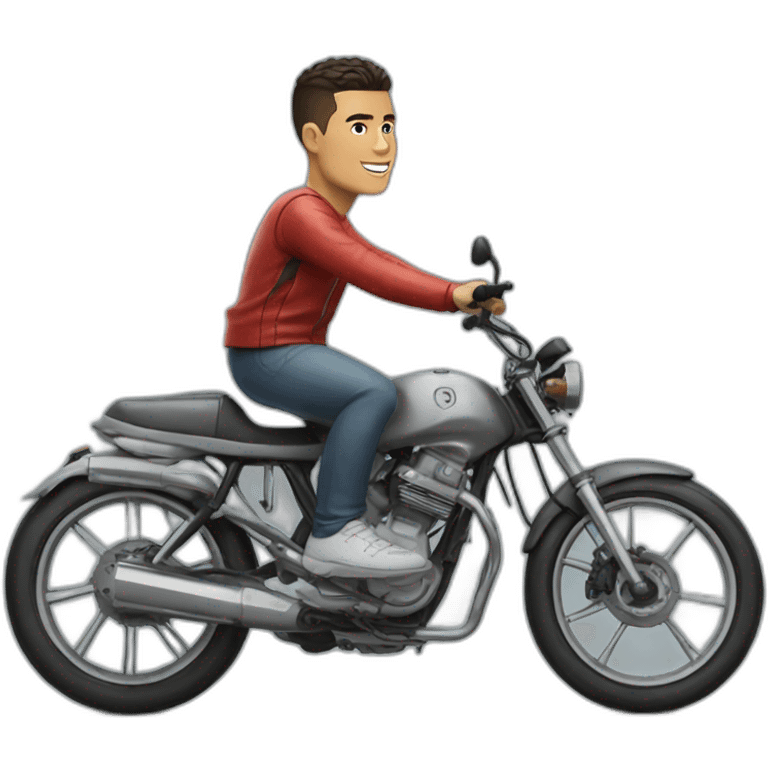 Ronaldo on bike emoji