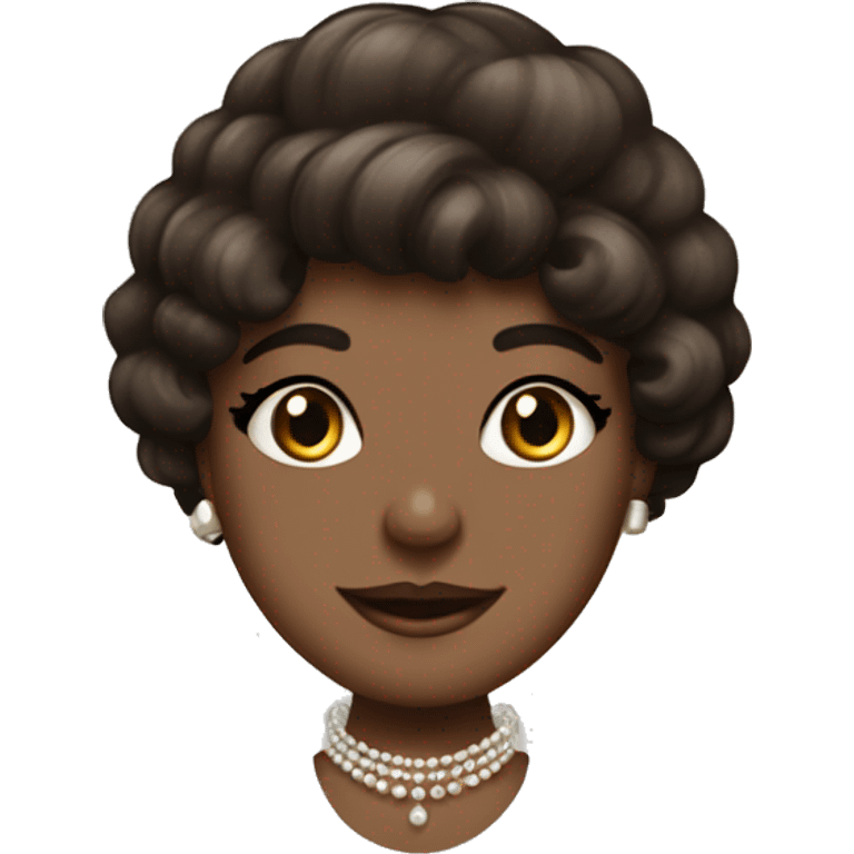 Dark brown 1920s Vintage vanity emoji