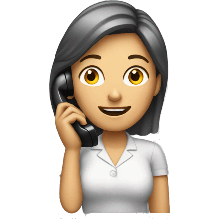 Woman talking on phone emoji