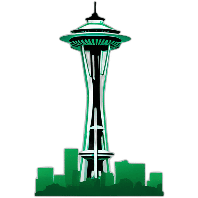 emerald space needle emoji