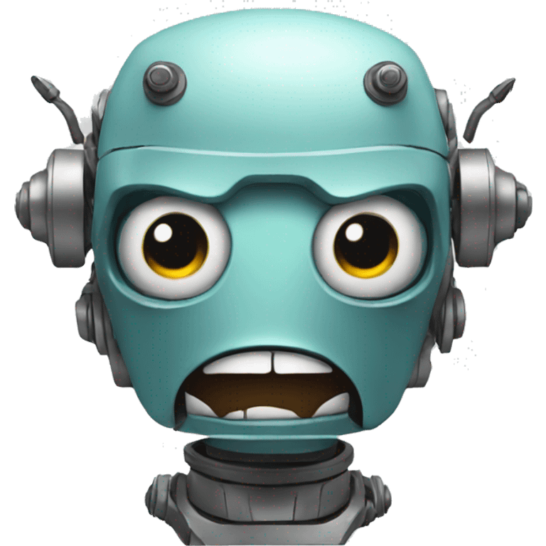 angry robot emoji