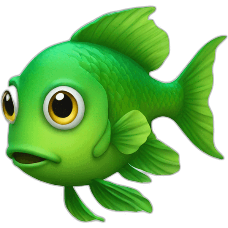 green fish  emoji