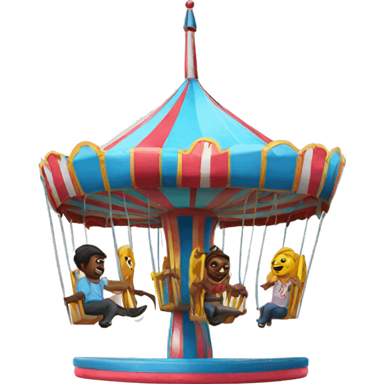 Carnival ride swings emoji