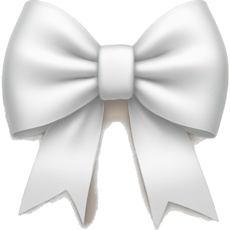 White bow emoji