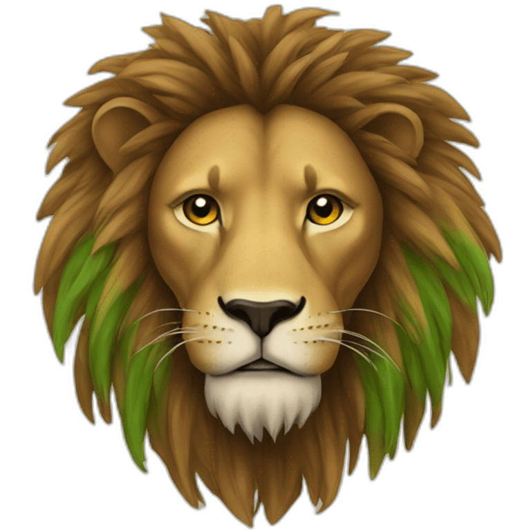 À rasta lion emoji