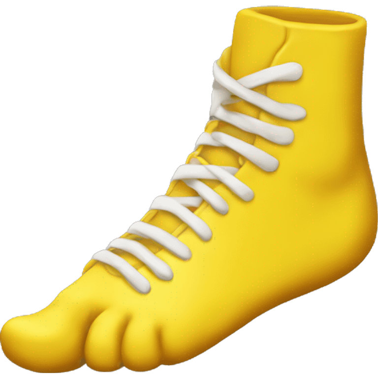 Yellow foot emoji