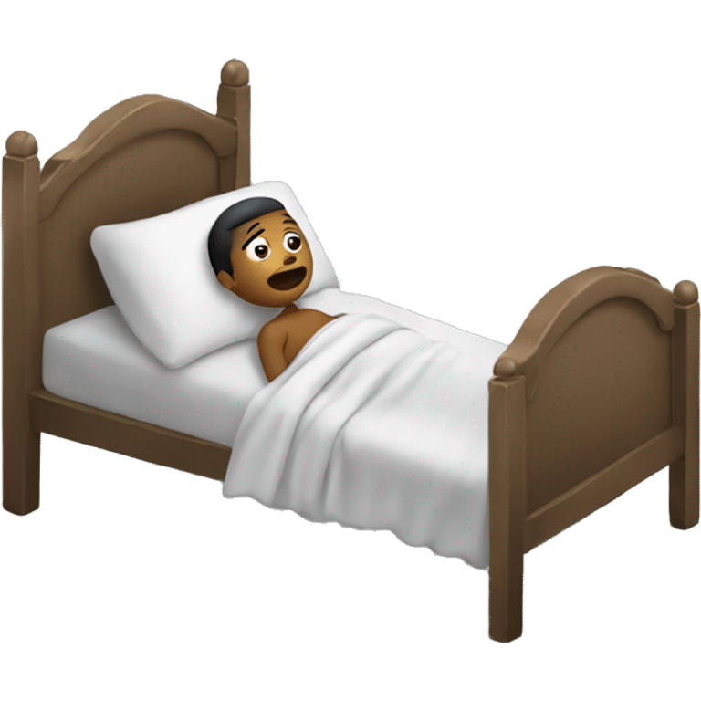 Person getting out of bed too tired emoji