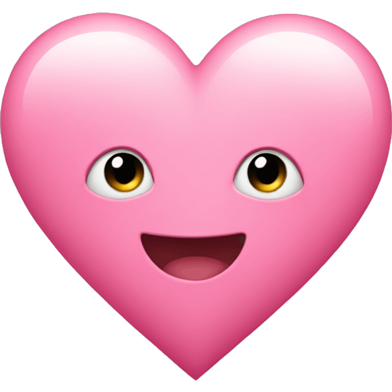 Cute pink heart emoji