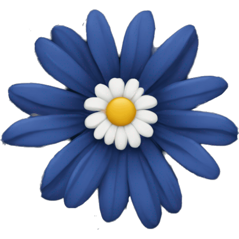 dark blue Daisy emoji