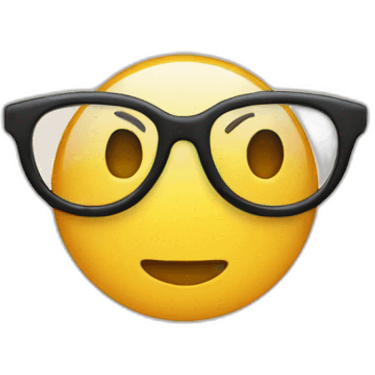 circle glasses emoji