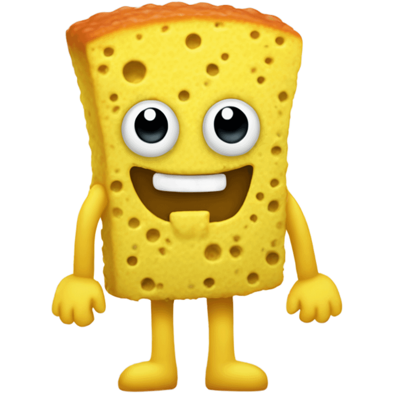 sponge with arms and legs emoji