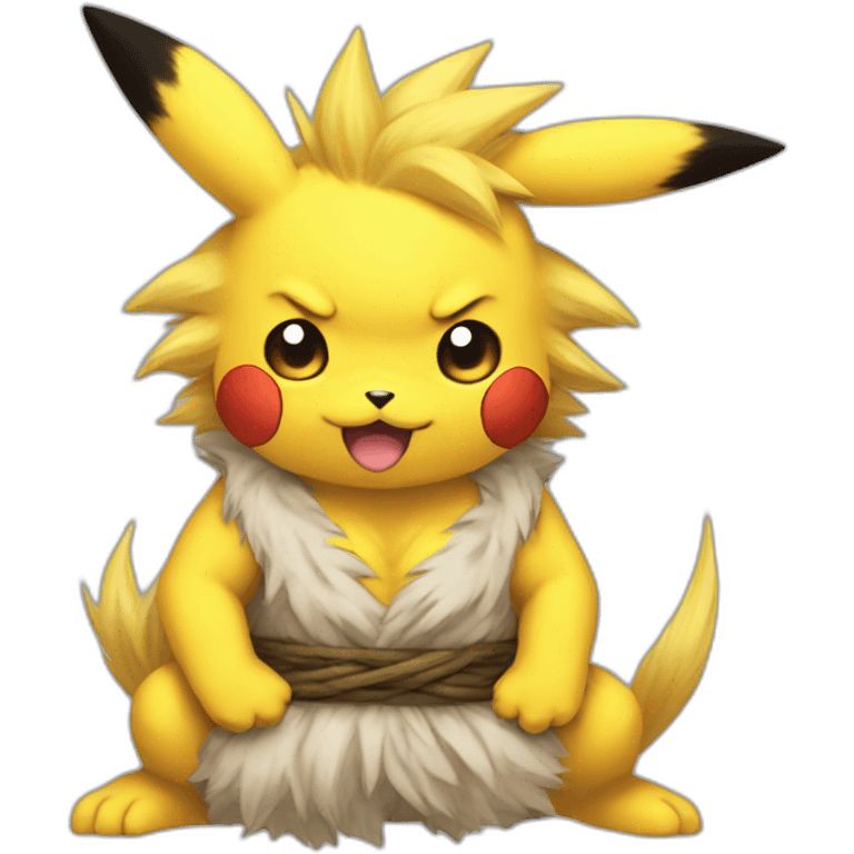 Pikachu fusion goku emoji