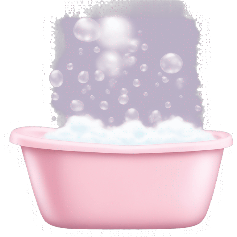 bubble bath in light pink emoji