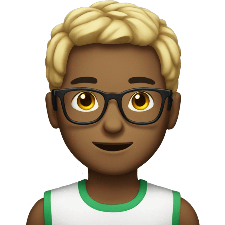 Boy with glasses Mexican  emoji