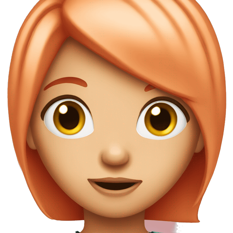 surprised girl red hair emoji