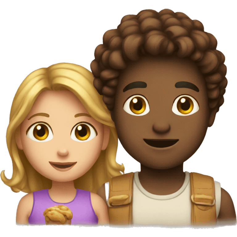 kid and nuttela emoji