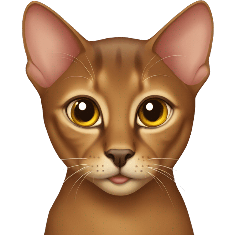 The Abyssinian cat emoji