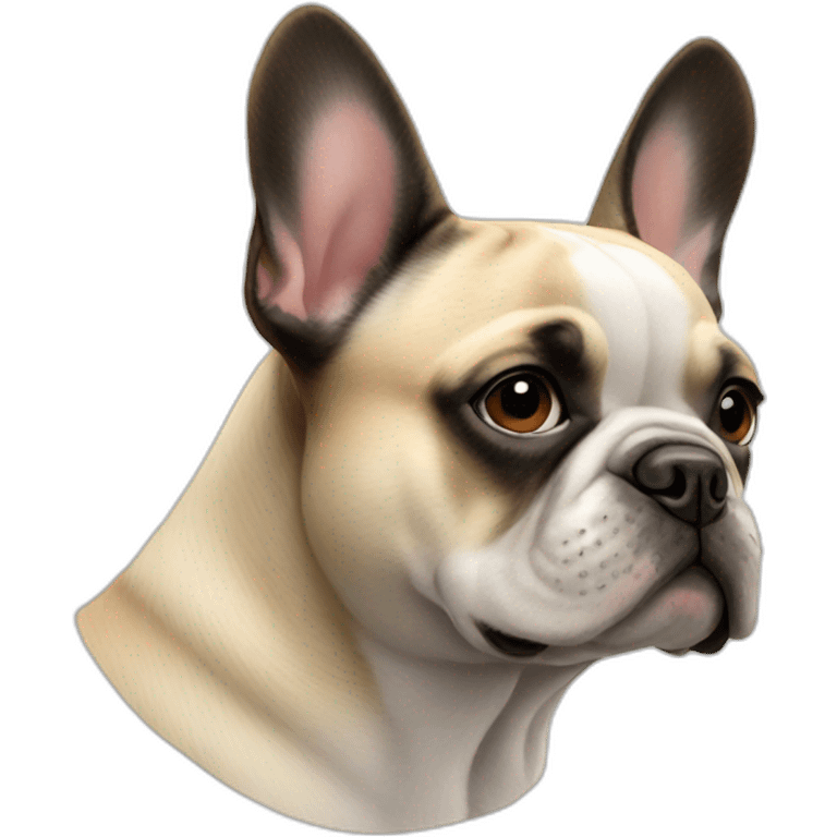 dog French Bulldog in profile emoji