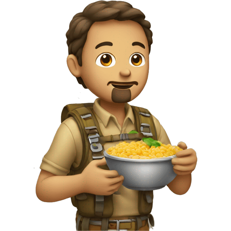 explorer eating emoji