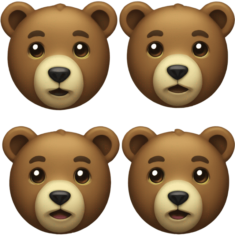 Bear lemon emoji