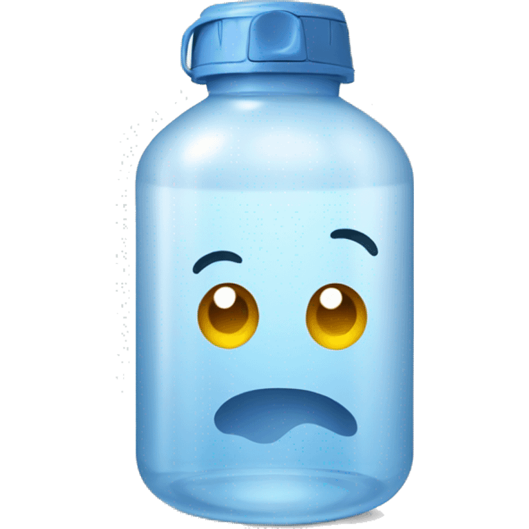 Water bottle with graghics emoji