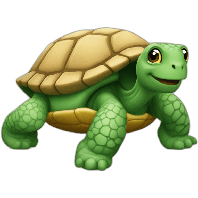 chat sur tortue emoji